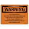 Signmission OSHA Warning Sign, 7" H, Rigid Plastic, Off-Road Diesel Not For Use In On-Road Vehicles, Landscape OS-WS-P-710-L-12287 - alternate 1